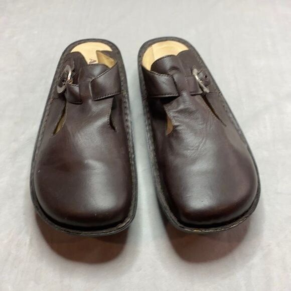 ALEGRIA Alg-602 chocolate brown clogs size 42 - Picture 1 of 10